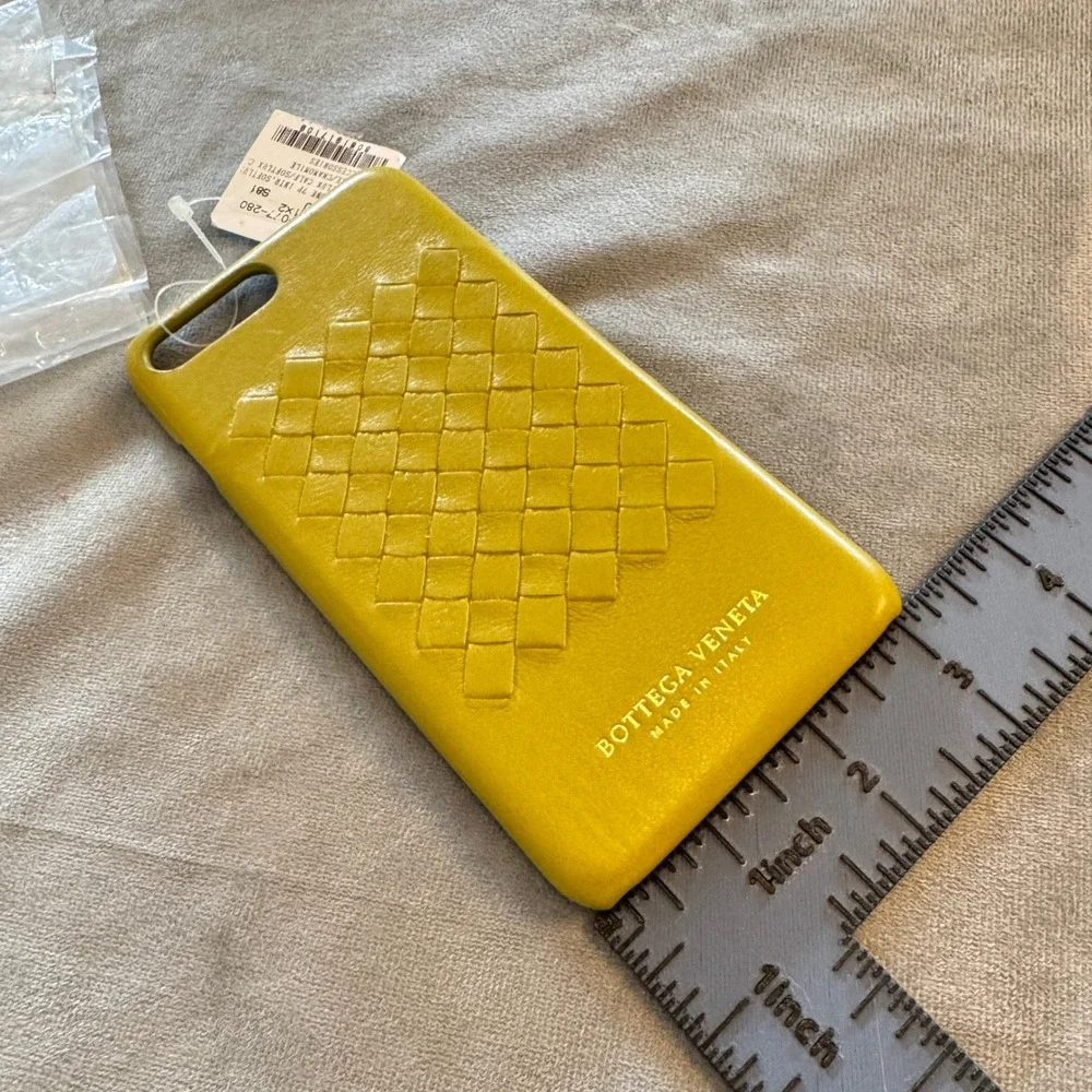 Bottega Veneta iPhone 7 Plus Case NS Chamomile Intrecciato Calf Leather Luxury